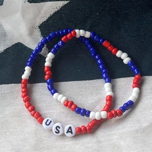 USA Perlen Armband Set von 2