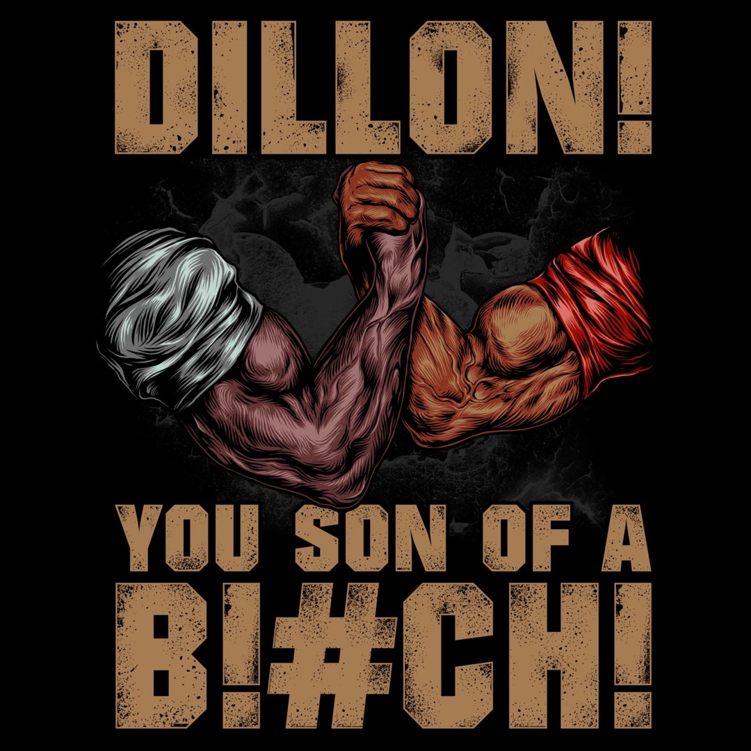 Dillon! You Son Of A B!TCH! Predator Handshake Black Hoodie - Shark Shirts