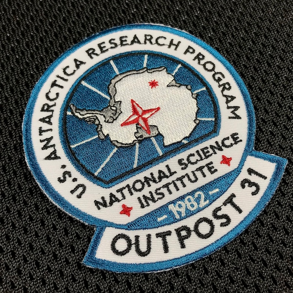 The Thing Outpost 31 Embroidered Patch - Antarctica 1982 Research Program Patch