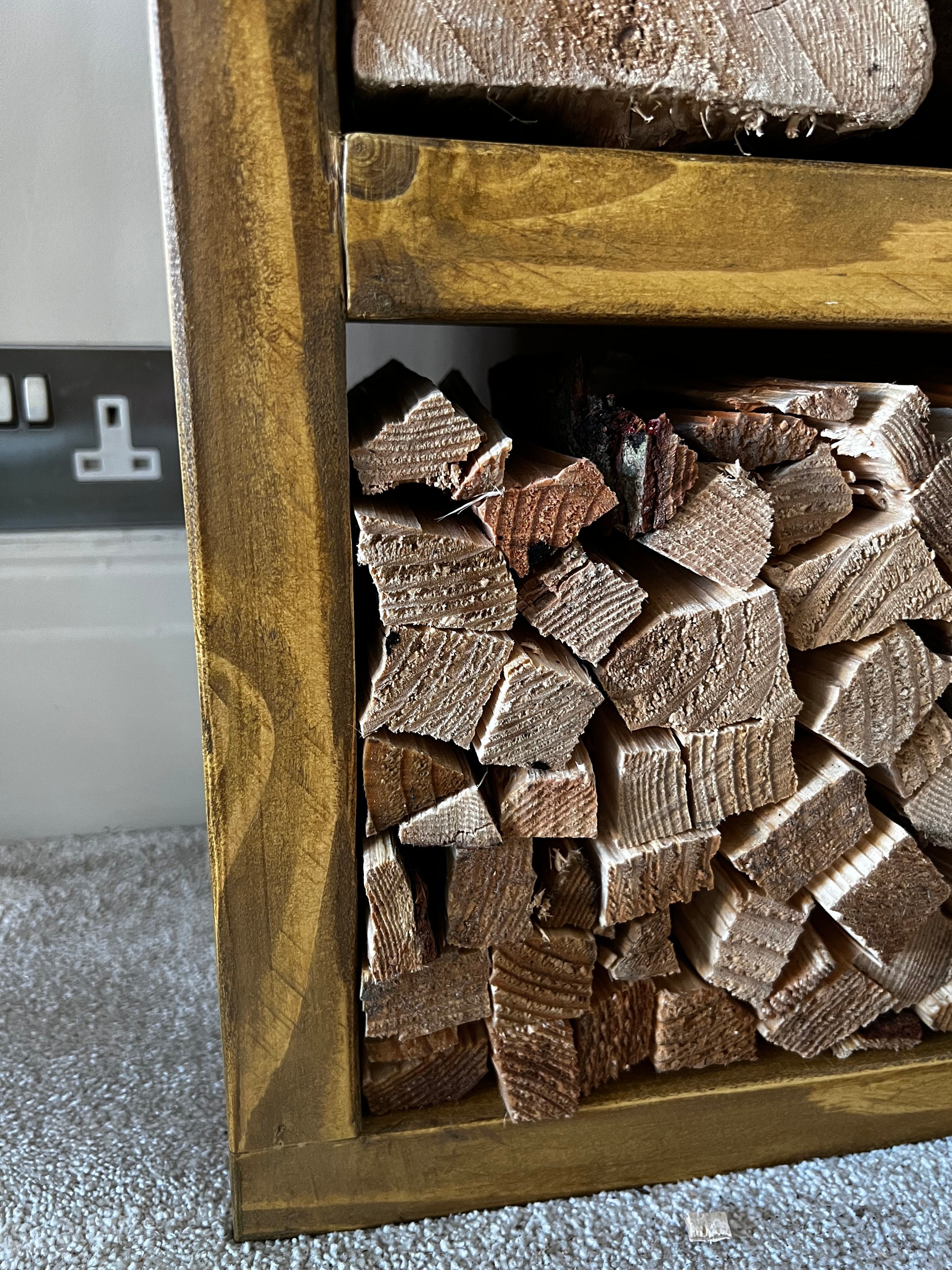 Log Store Indoor Log Holder Log Basket Wood Burner Log Storage Etsy UK