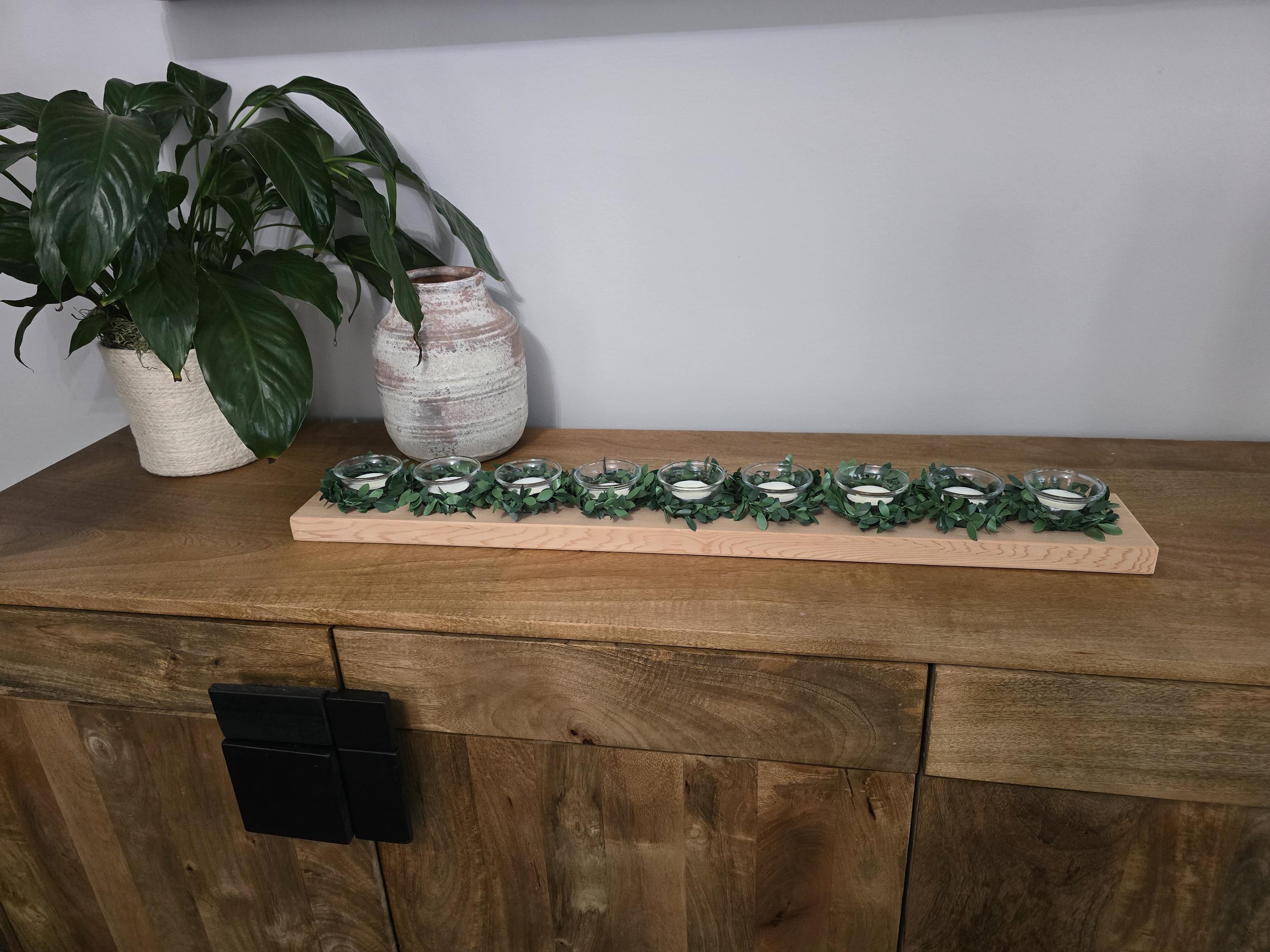 Cedar Wood Candle Holder