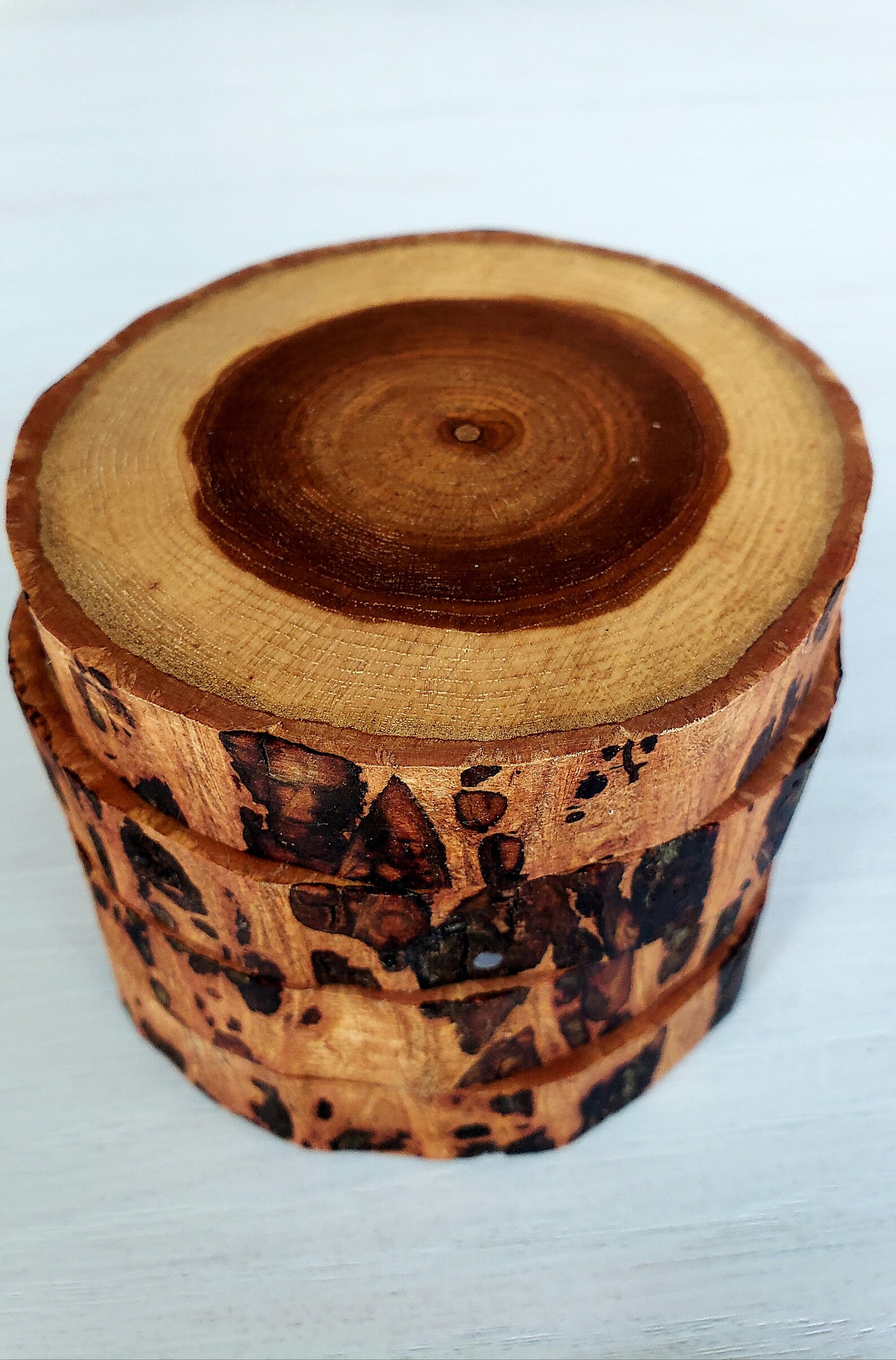 Wood coasters Live edge wood coasters Natural wood coasters Etsy