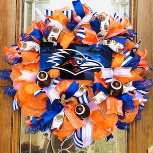 UTSA Wreath, Roadrunners Wreath, University of Texas at San Antonio Wreath, Texas Collegiate, Deco Mesh Wreath, Roadrunners Fan, UTSA Decor