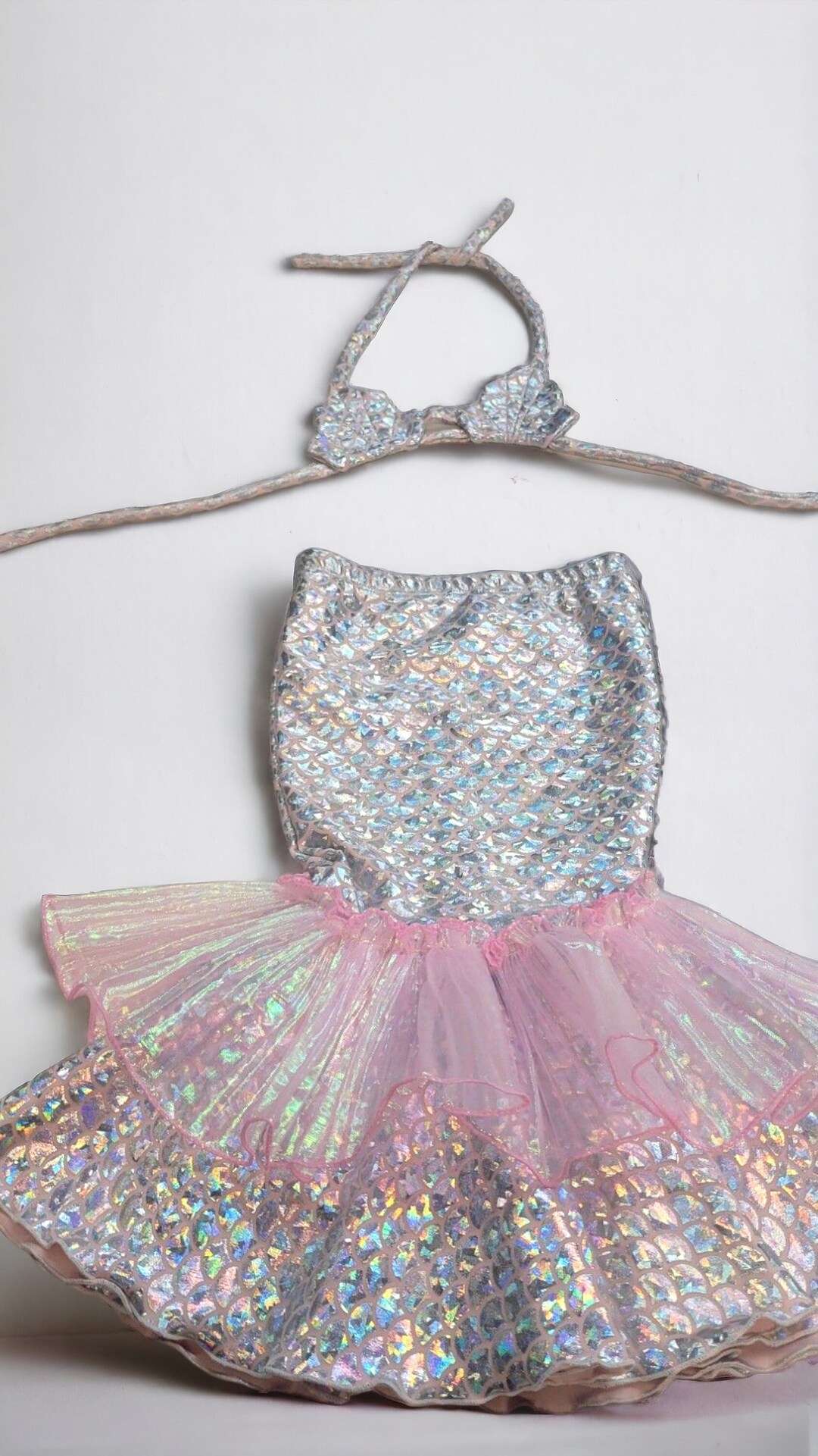 Belted Puff-Sleeve Top and Mermaid Skirt Set