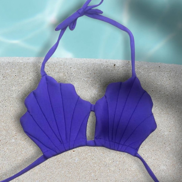 Mermaid Shells Bikini! Option to Add on Bottoms / Choose Favorite Color!!