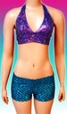 Mermaid Bottoms!Boy Shorts ! FAST SHIPPING!! 