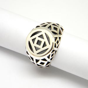 Mens signet ring/sterling silver 925/custom made size/chevaliere homme/mens jewelry/gypsy ring/mens pinky ring/mens bling ring/