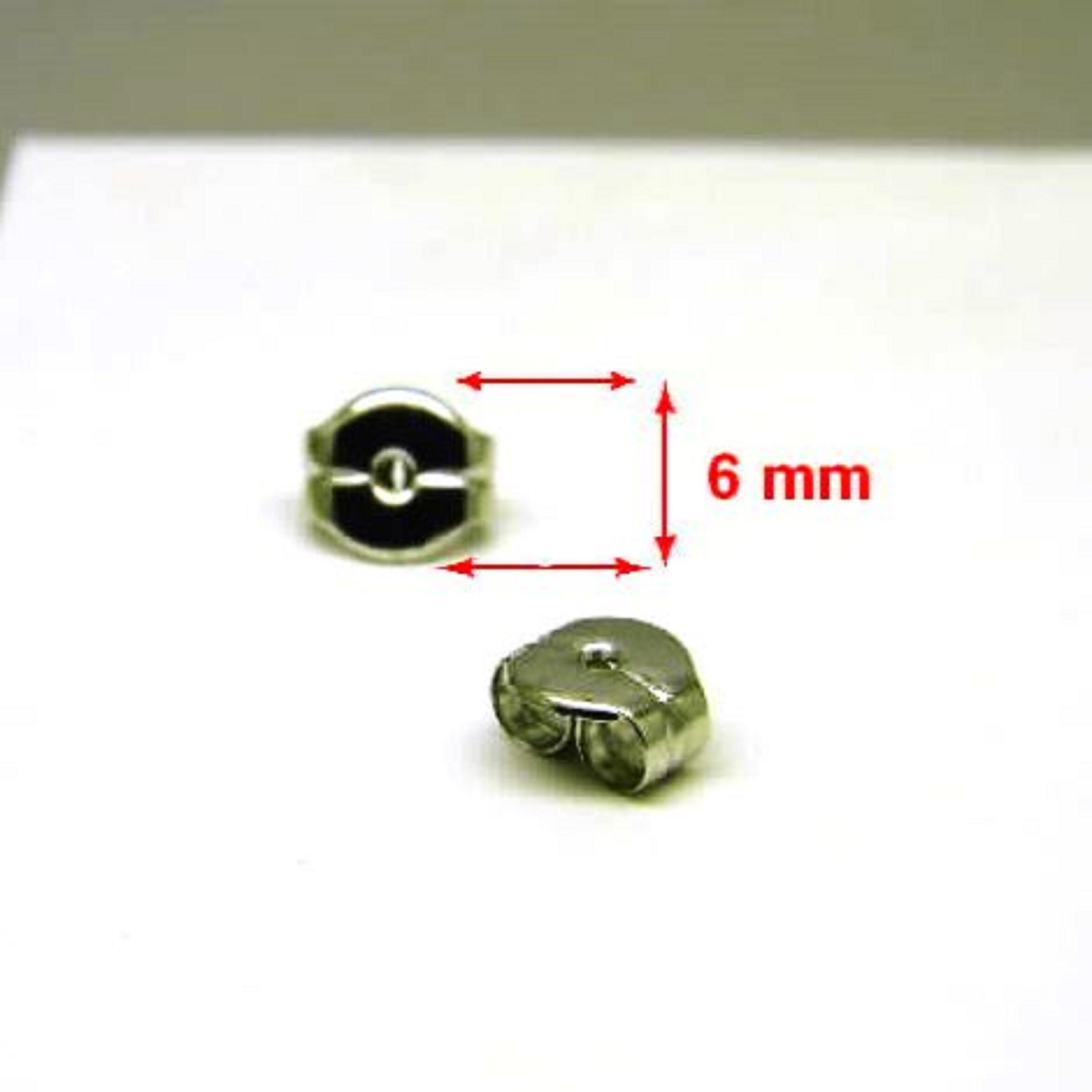 Platinum Stud Earrings Mountings. Pair of Blank Handmade Platinum