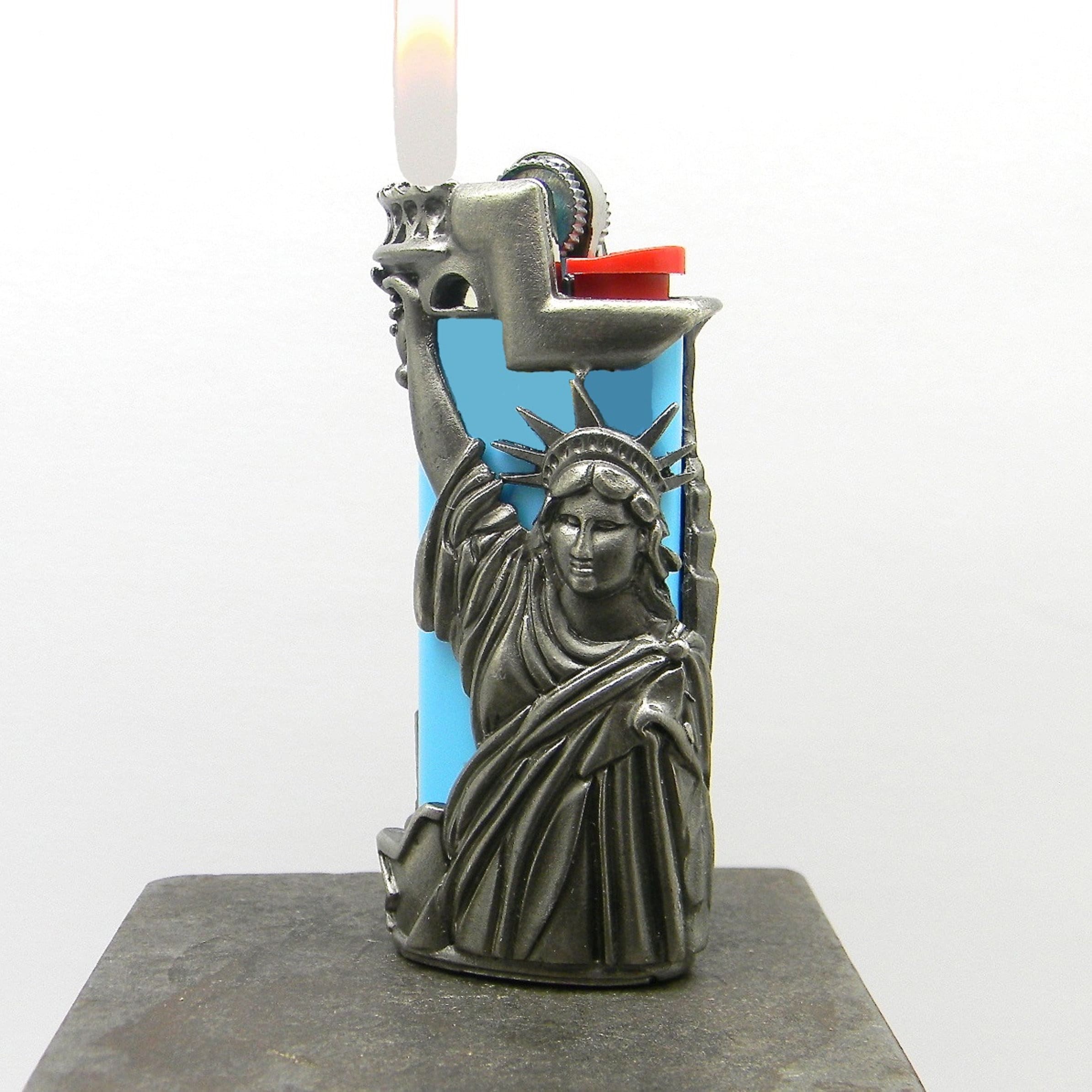 Statue of Liberty World Trade Center Lighter Cover Sleeve Holder Slip