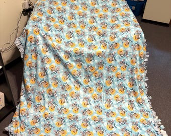 Handmade Olaf Frozen Fleece Tie Blanket