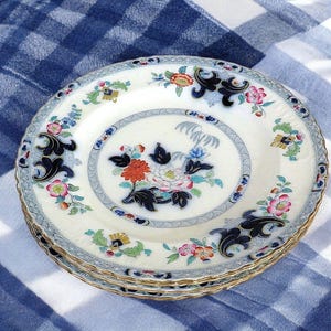 Four Antique Minton Hand Painted Plates #5835