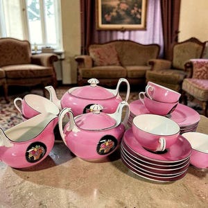 Antique Czechoslovakia Tea Set - Etsy