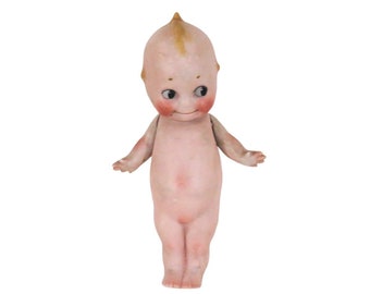 Antique Bisque Rose O'Neill Kewpie Doll 6 1/2"