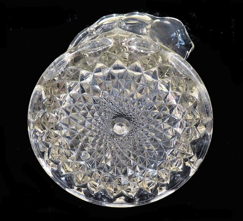 Antique EAPG Pattern Glass Pitcher Sawtooth Chicken Wire Etsy