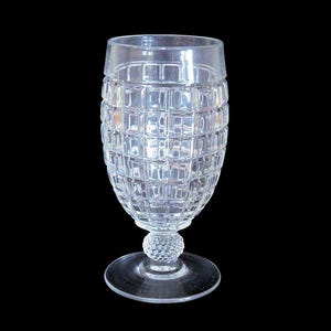 Vintage Heisey Water Goblet or Iced Tea Glass Victorian Pattern