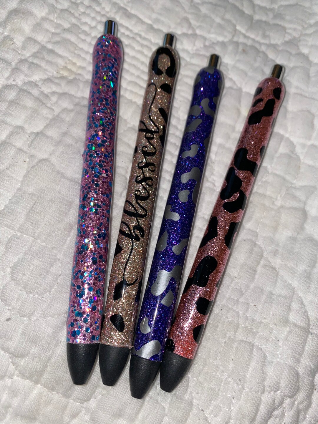 Custom Made Gel Glitter Pens Etsy