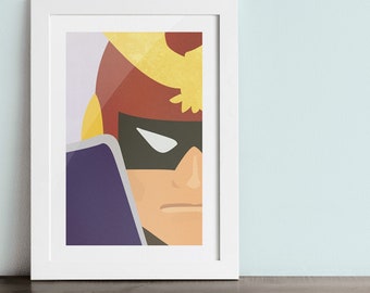 CAPTAIN FALCON poster - Inspired by Super Smash Bros.