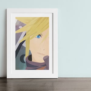 CLOUD STRIFE poster Inspired by Super Smash Bros & FFVII image 1