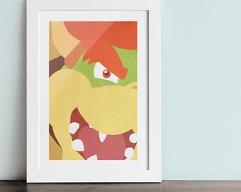 BOWSER poster - Inspired by Super Smash Bros.