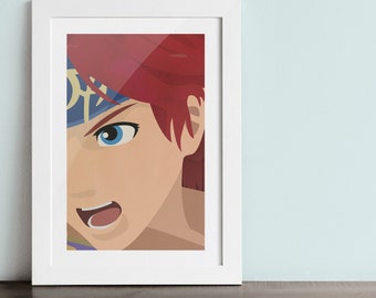 ROY (fire emblem) poster - Inspired by Super Smash Bros.