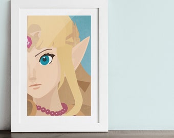 ZELDA poster - Inspired by Super Smash Bros.