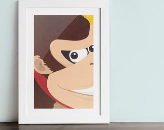 DONKEY KONG poster - Inspired by Super Smash Bros.