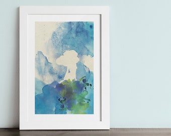 ARIEL poster - Inspired by the LITTLE MERMAID disney movie. Watercolor Giclée Print.