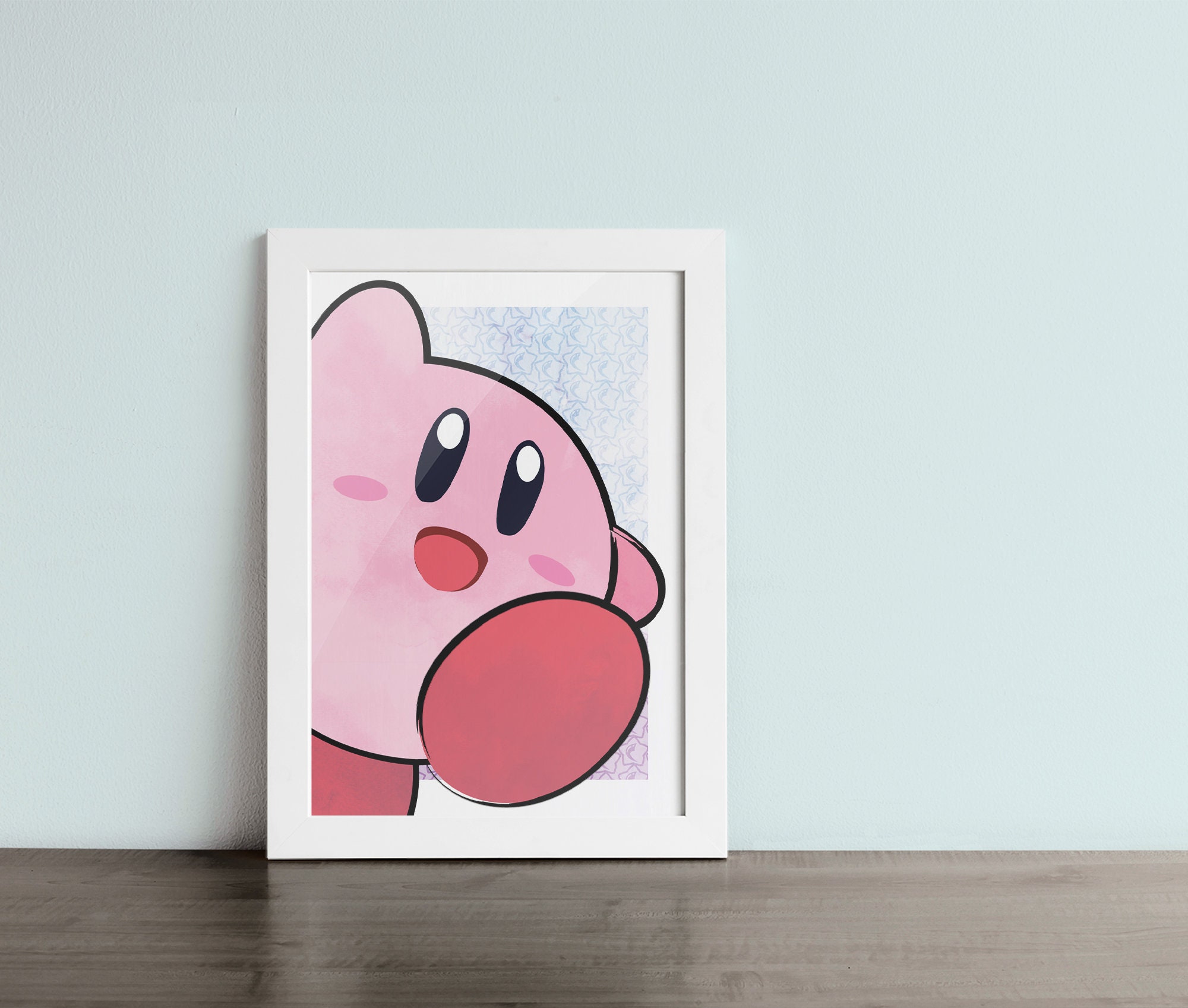 KIRBY Giclee Print Inspired by Super Smash Bros. ULTIMATE - Etsy