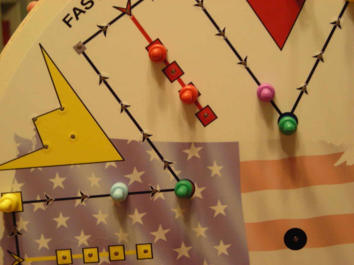 Fasttrack Board Game Played by 2 to 6 Players. Game Etsy