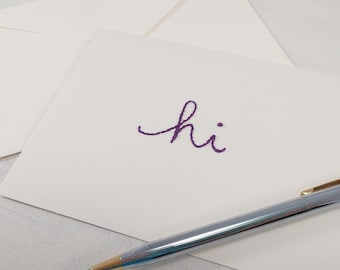 Tarjeta Hola (Marfil) - Solo Pensando en Ti - Diciendo Hola