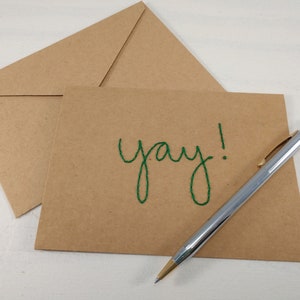 Yay Celebration card (Kraft) - Yay You Did It - Yay Congrats Card
