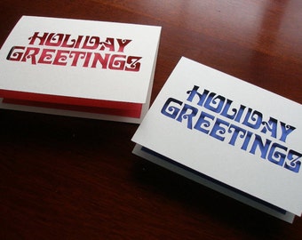 Tarjeta de felicitación de vacaciones - tarjeta troquelado - Troquel cortar tarjeta de Navidad