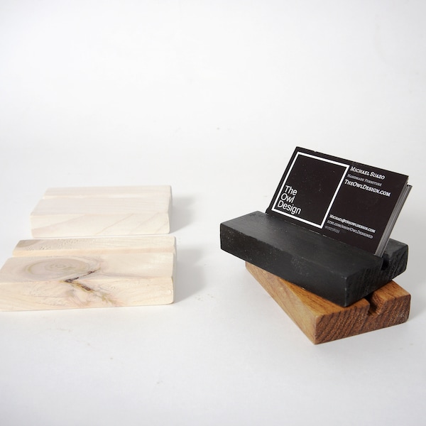 Business card holders, Business Card Stand, Wood Card Holder, Name Card display, recipe display, card stand, Business card Case