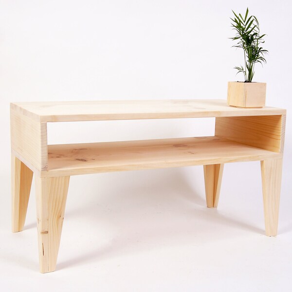 Raw Wood Coffee Table Etsy