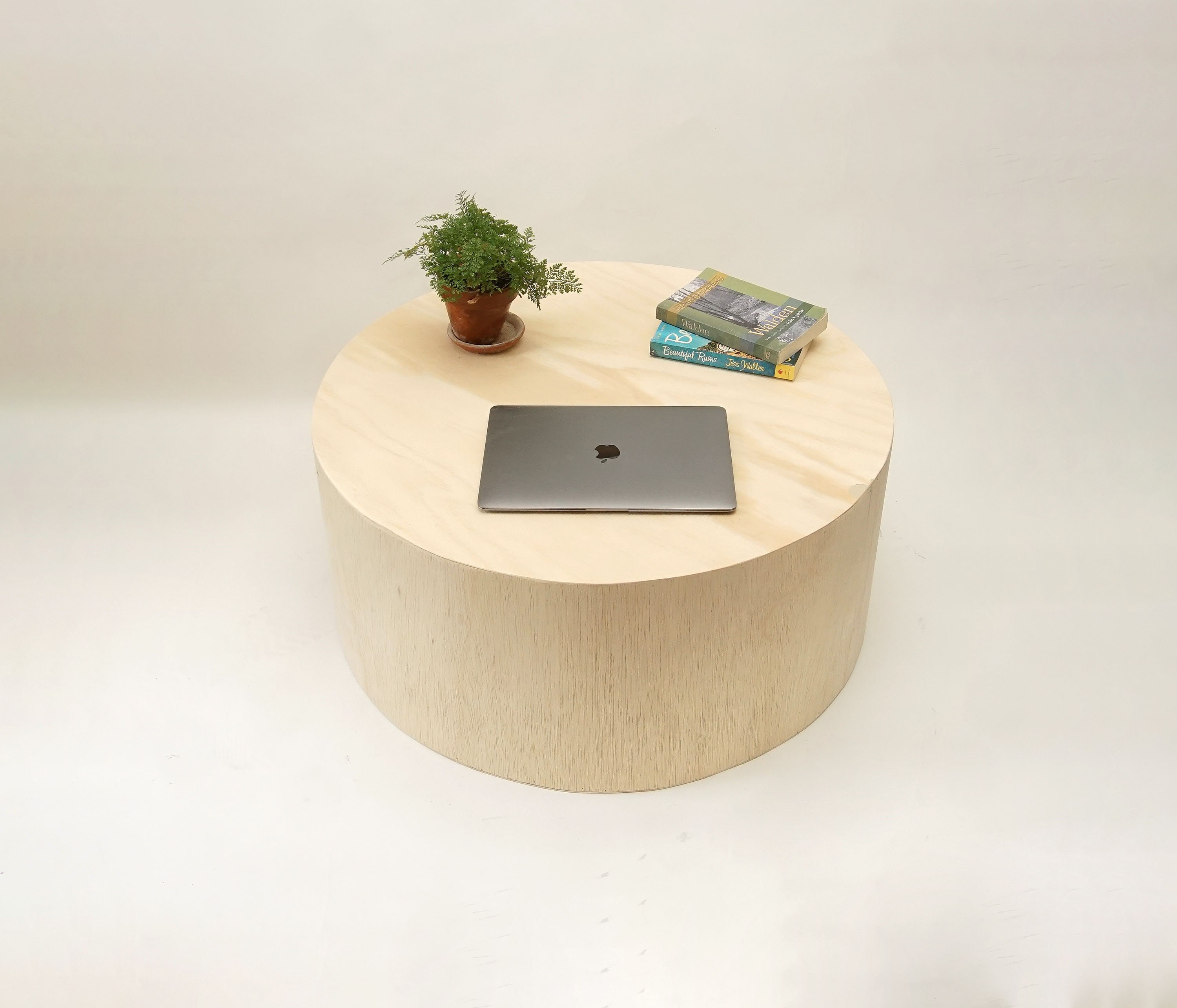 Circular Table , Round Drum Coffee Table , Modern Round Low Circular Table , Round Drum Coffee Table , Modern Round Low