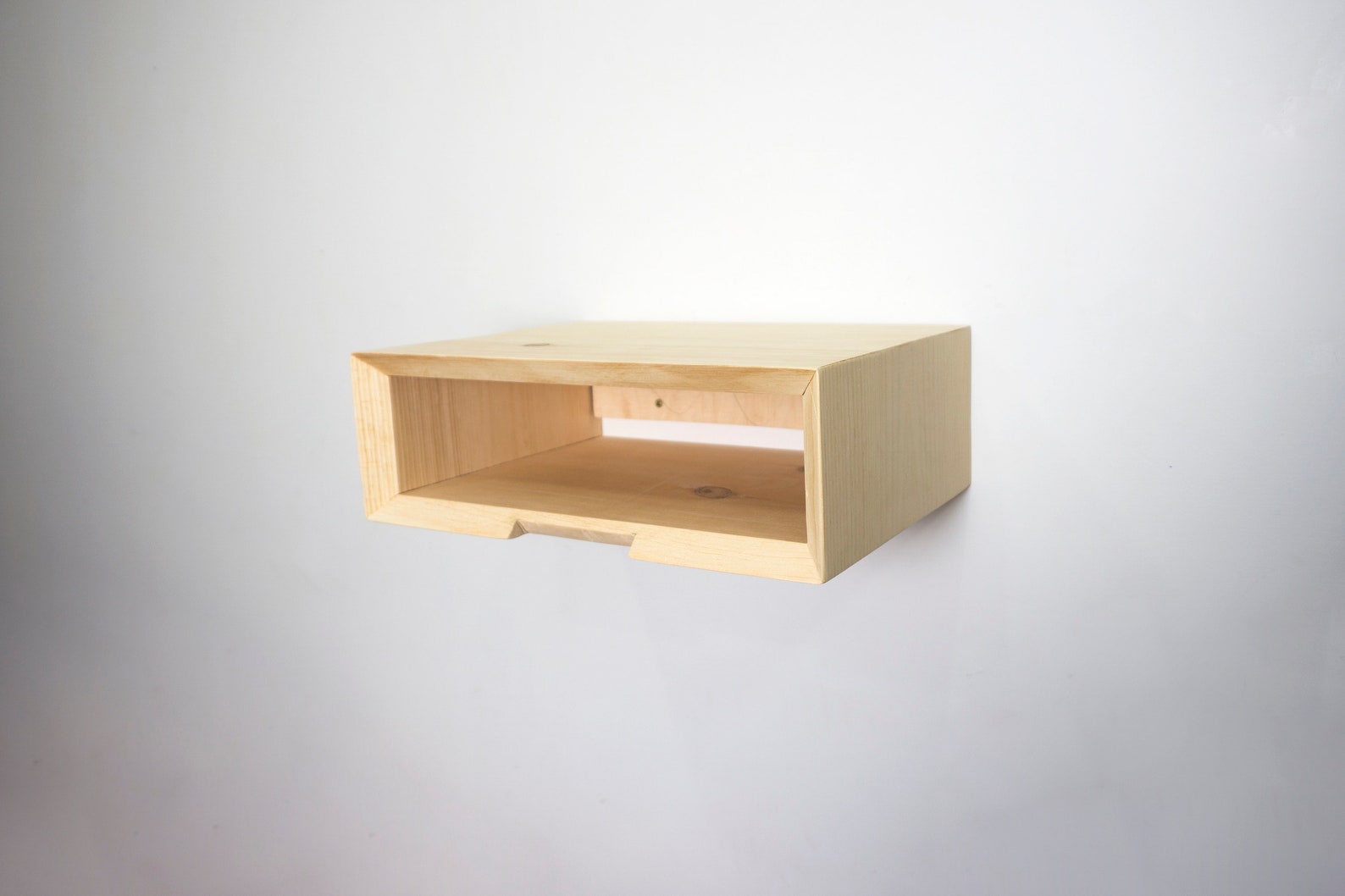 Floating Nightstand Hidden Drawer Bedside Table Modern Wall Etsy
