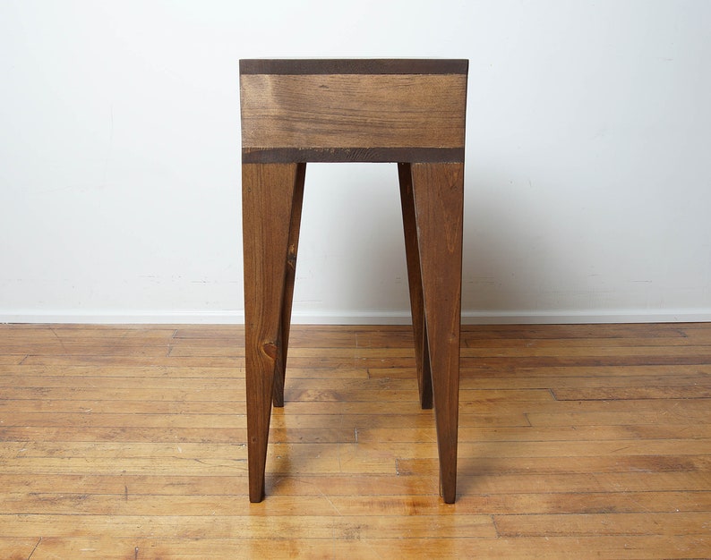 Angle Leg Nightstand Modern Nightstand Wood Side Table Etsy
