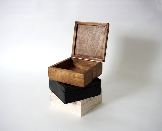 Cajas pequeñas de madera, caja de recuerdo, joyero, almacenamiento diario,  caja de baratijas, madera recuperada, contenedor de madera, caja de regalo,  caja de joyería pequeña -  México