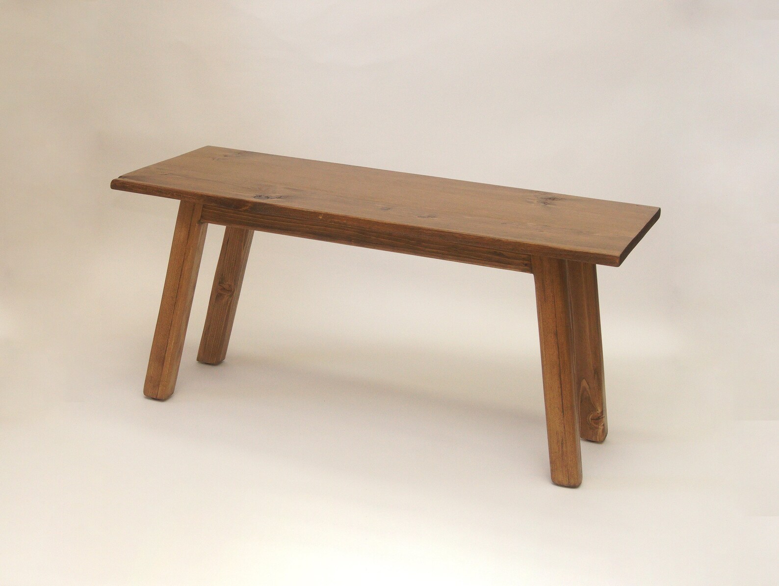 Tapered Leg Coffee Table Brown Etsy