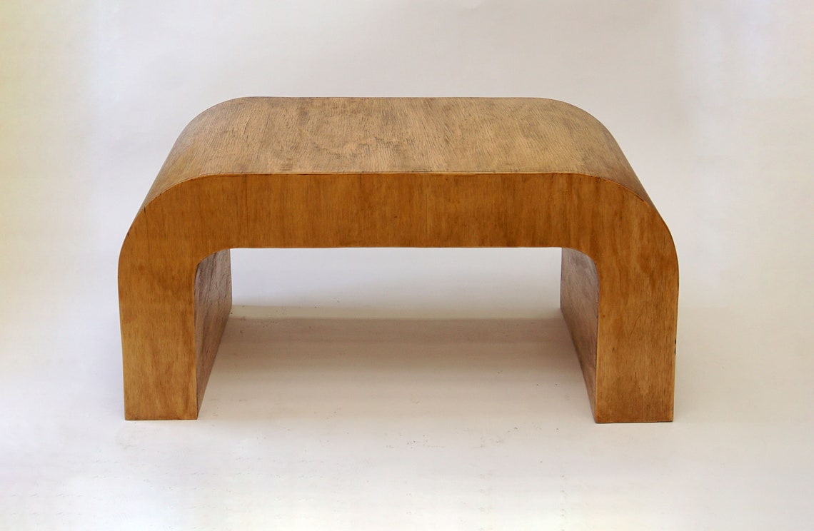 Curved Coffee Table U Shaped Coffee Table Modern Simple Etsy