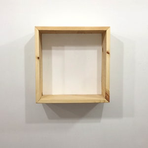 Handmade Square Wall Book Shelf,Floating Bookshelf Wall Storage image 10