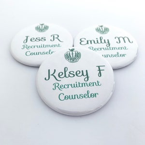 25 National Panhellenic Conference Name Tags
