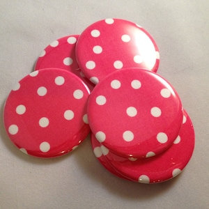 Pink Polka Dot Pocket Mirrors