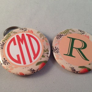 Monogram Bottle Opener, Pocket Mirror, Magnet