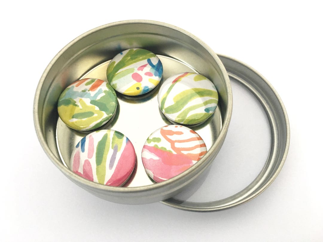 Colorful Abstract Magnet Set - Etsy