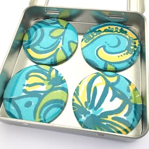 Delta Delta Delta Fabric Magnet Set