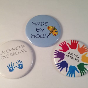 Personalized Kid Art Refrigerator Magnets, custom
