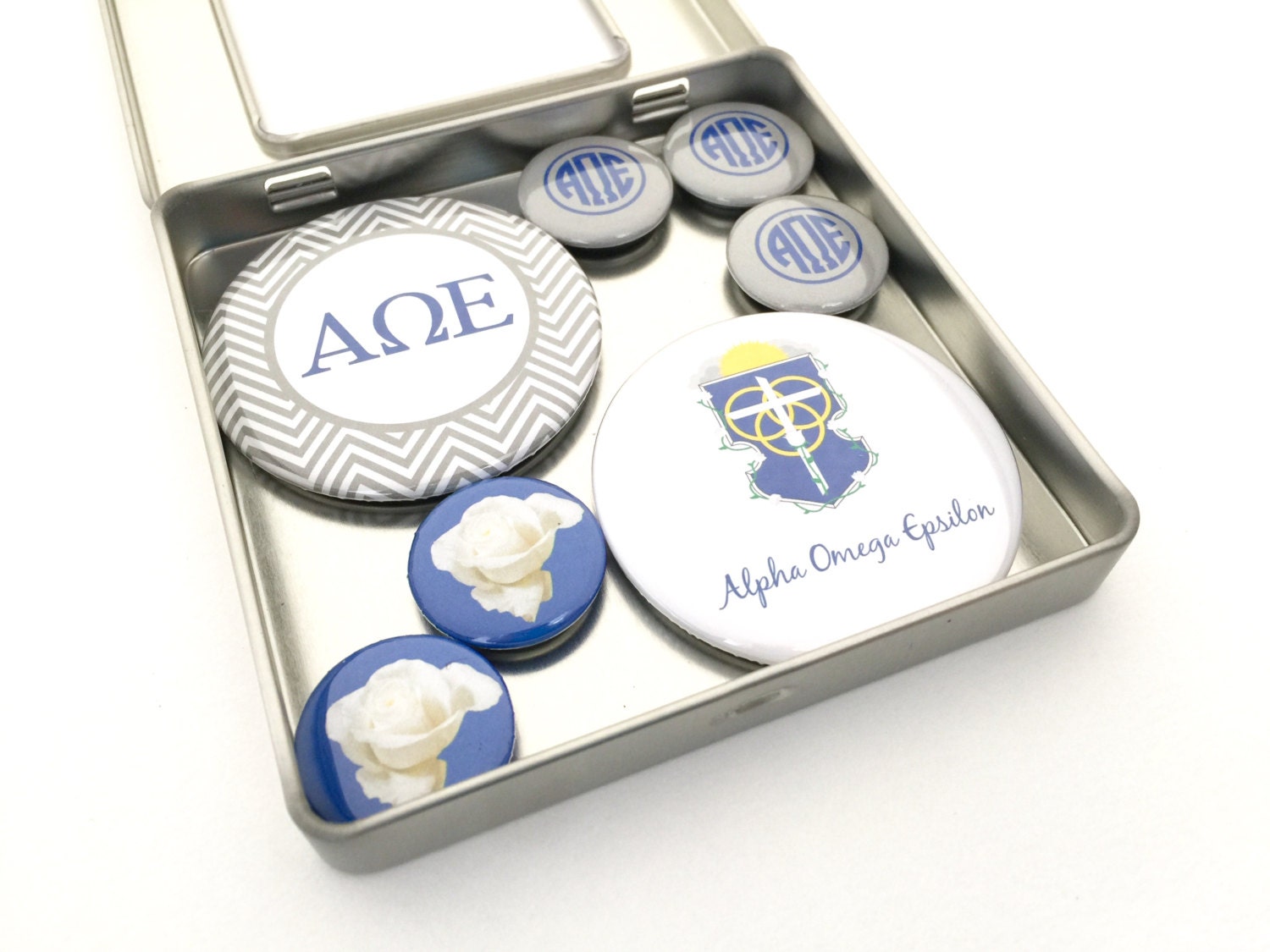 Alpha Omega Epsilon Magnet Set