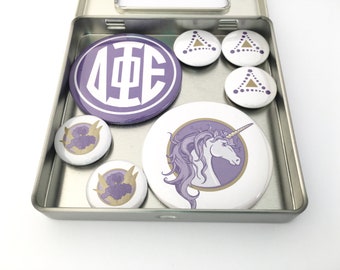 Zestaw magnesów Delta Phi Epsilon, prezenty dla delta phi epsilon