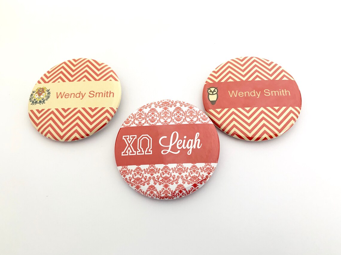 Omega Name Tags 25 Chi Omega Name Tags - Etsy